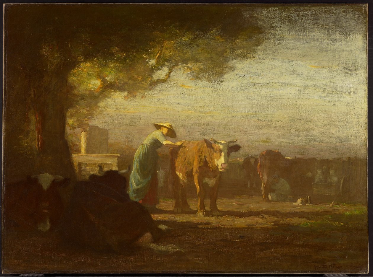 Milkyard ، c.1908 بواسطة هوراشيو ووكر
