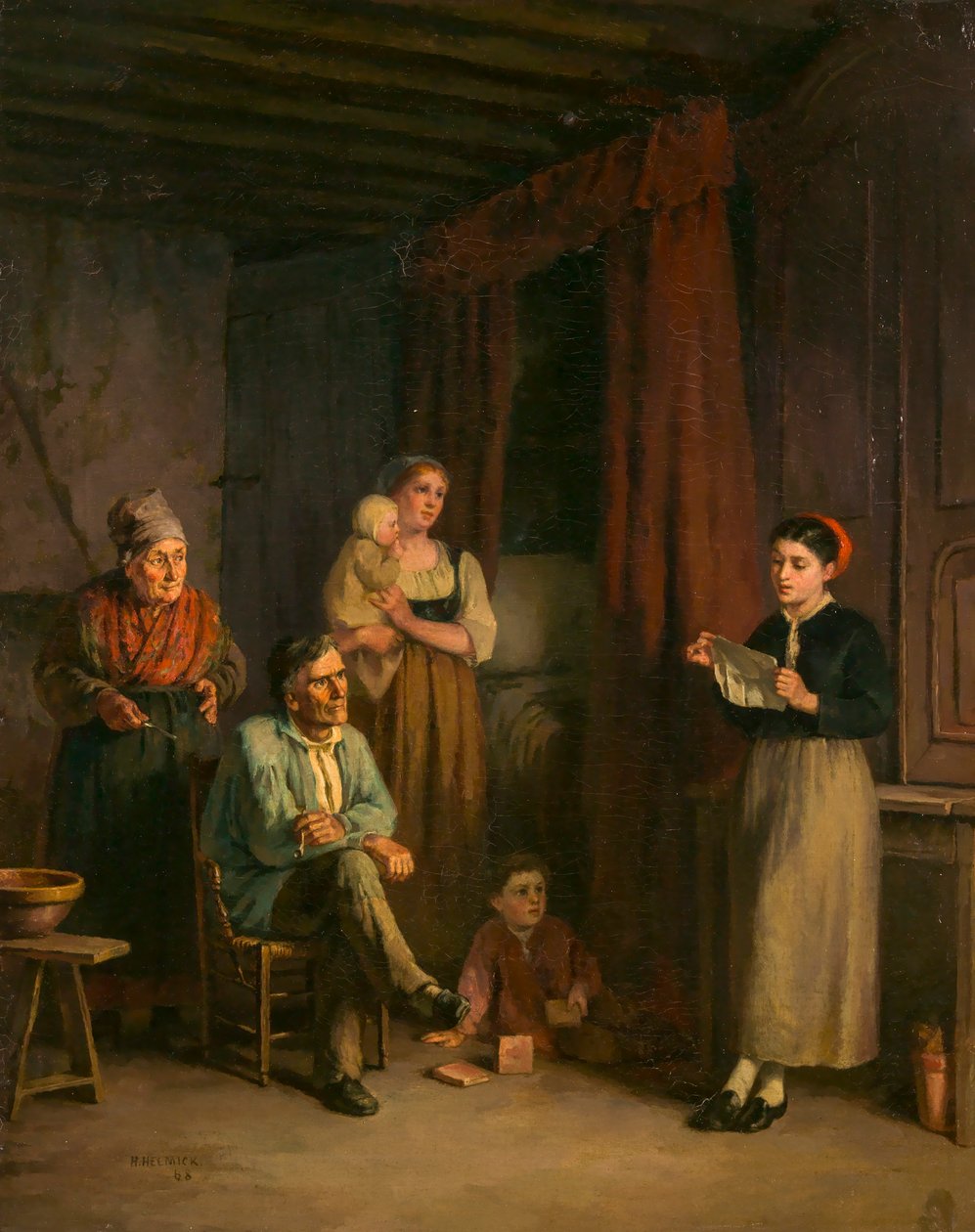رسالة المهاجر ، ١٨٦٨. بواسطة هوارد هيلميك