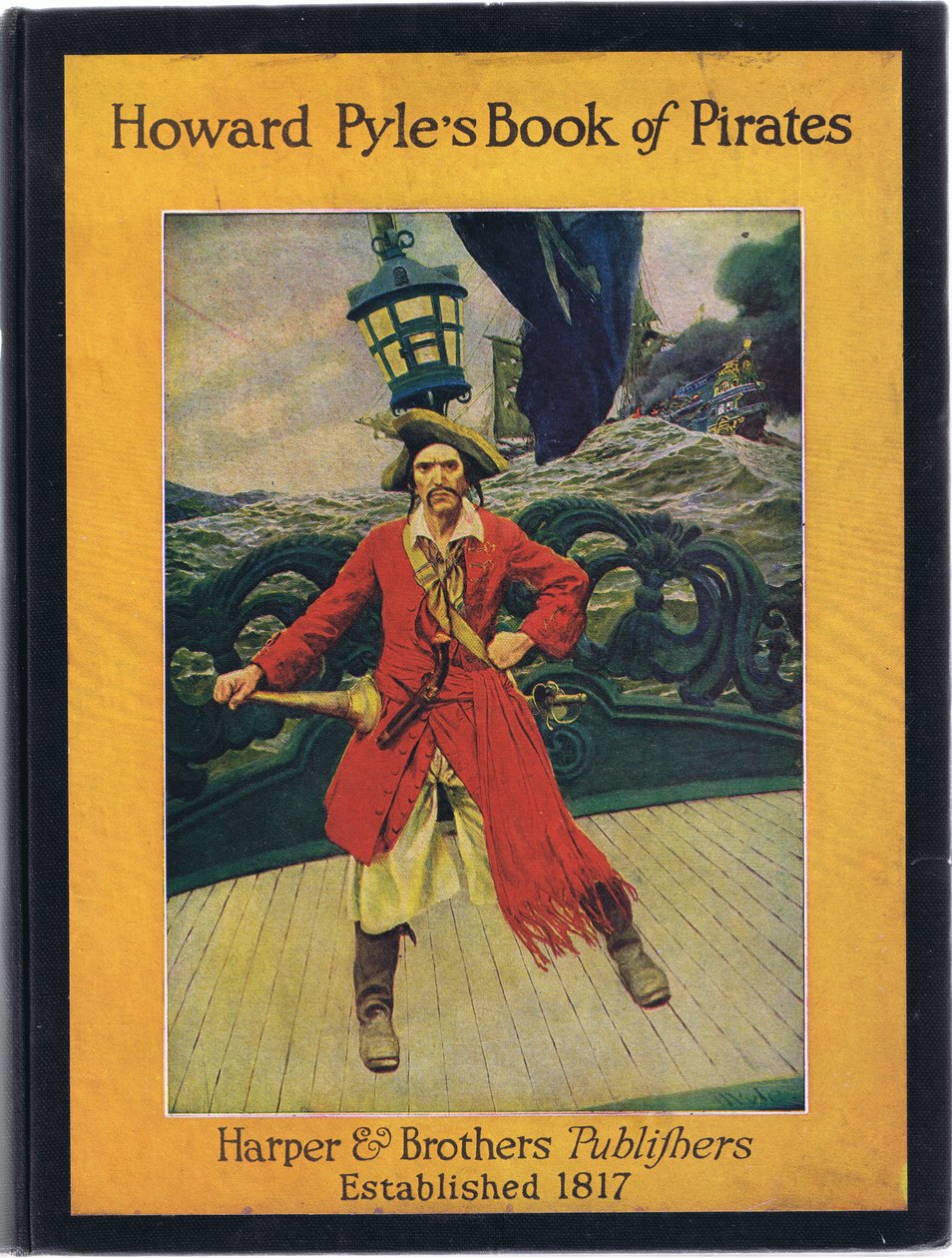 تصميم الغلاف الأمامي ، من كتاب Howard Pyles of Pirates Book الذي نشره Harper & Bros ، 1921 بواسطة هوارد بايل