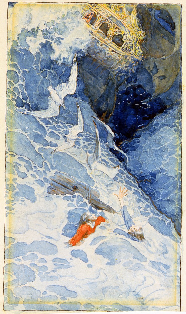 غطاء الرأس ، The Flying Dutchman ، من "North Folk Legends of the Sea" ، نُشر في مجلة Harper
