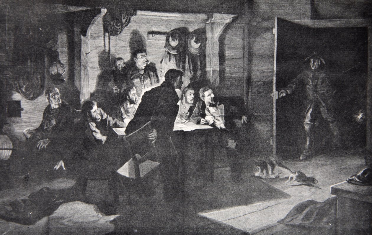 "حطام في النفي!" ، رسم توضيحي من Harper&39;s Weekly ، 1878 بواسطة هوارد بايل