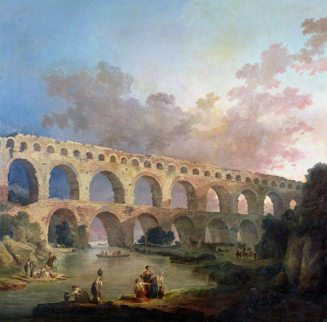 بونت دو جارد ، نيم ، ج .1786 بواسطة هوبير روبرت