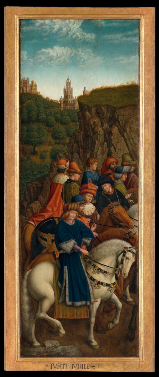 The Just Judges ، اللوحة اليسرى السفلية من Ghent Altarpiece بواسطة هوبير وجان فان (1390-1441) (بعد) إيك