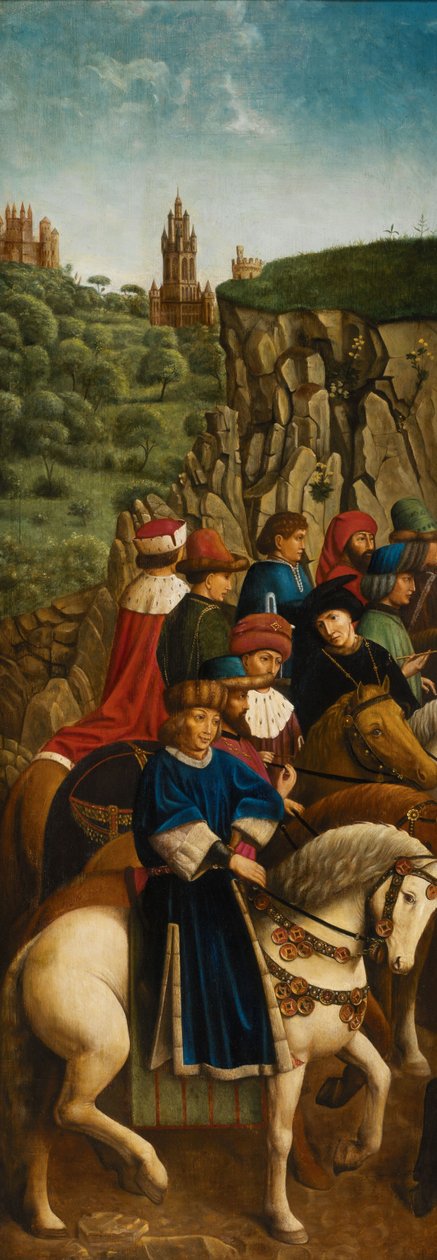 The Just Judges ، اللوحة اليسرى السفلية من Ghent Altarpiece بواسطة هوبير وجان فان (1390-1441) (بعد) إيك