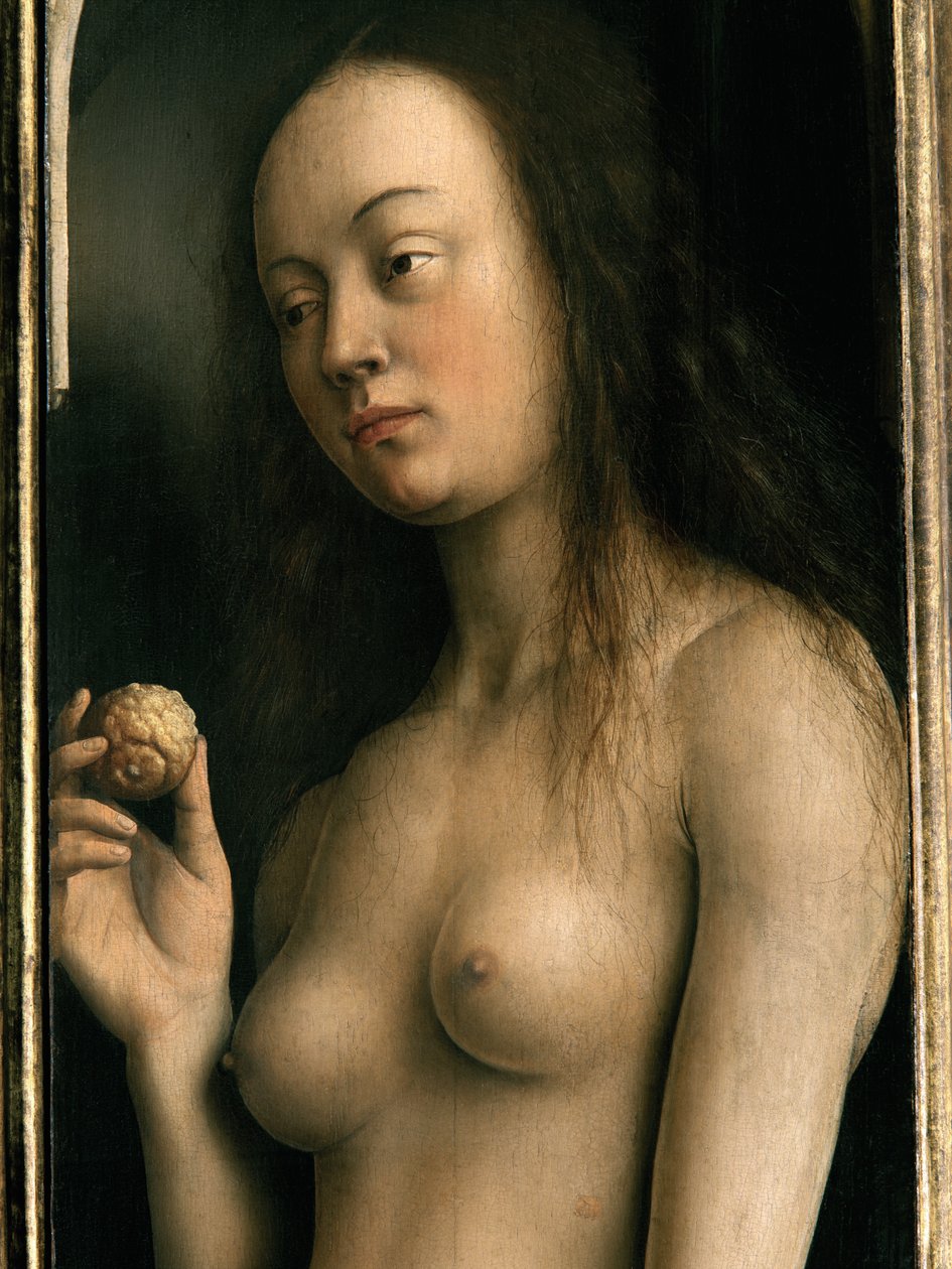 تفاصيل حواء ، من الجناح الأيمن لمذبح غينت بواسطة Hubert & Jan van (1390 1441) Eyck