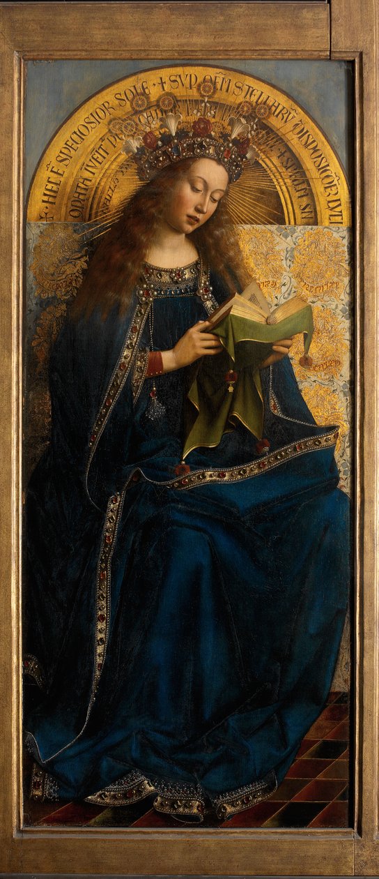 مريم العذراء ، من مذبح غينت بواسطة Hubert & Jan van (1390 1441) Eyck