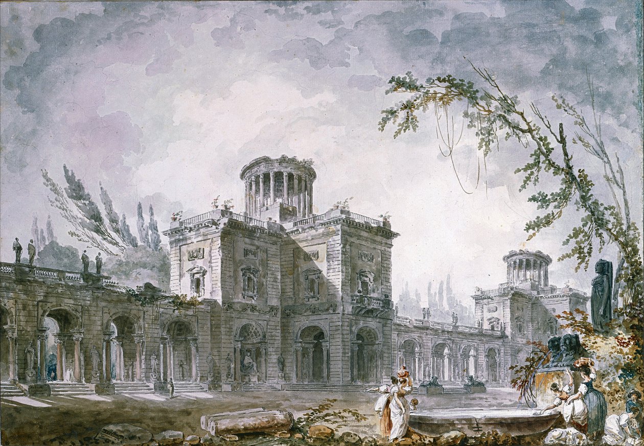 الخيال المعماري ، 1760 بواسطة هوبير روبرت