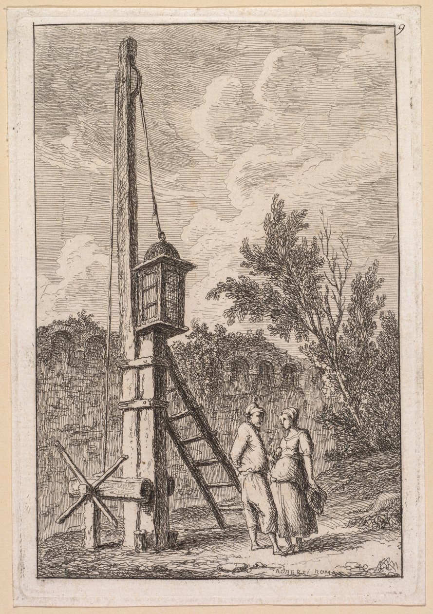 أمسيات روما: لو بوتو ، 1763-1764. بواسطة هوبير روبرت