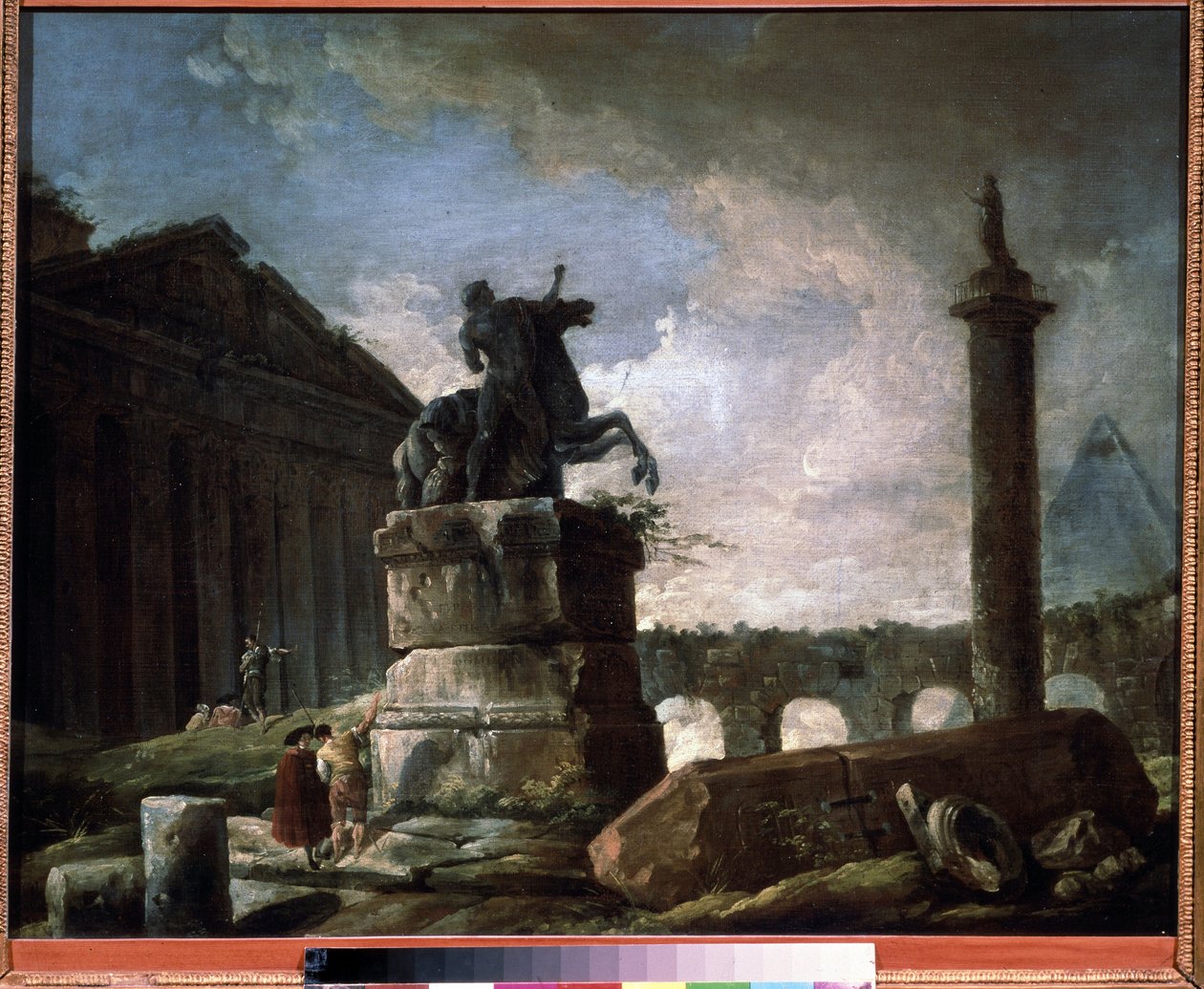 أثار. لوحة لهوبير روبرت (1733-1808) ، زيت على قماش ، فن فرنسي. State A. متحف بوشكين للفنون الجميلة ، موسكو. بواسطة هوبير روبرت