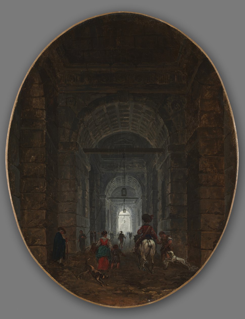 مغارة Posillipo ، c.1769 بواسطة هوبير روبرت