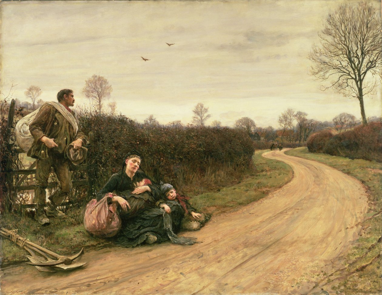 اوقات صعبة بواسطة Hubert von Herkomer