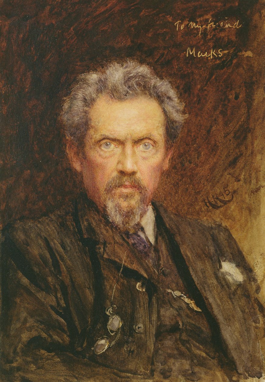 صورة هنري ستايسي ماركس (1829-1898) 1890 بواسطة Hubert von Herkomer