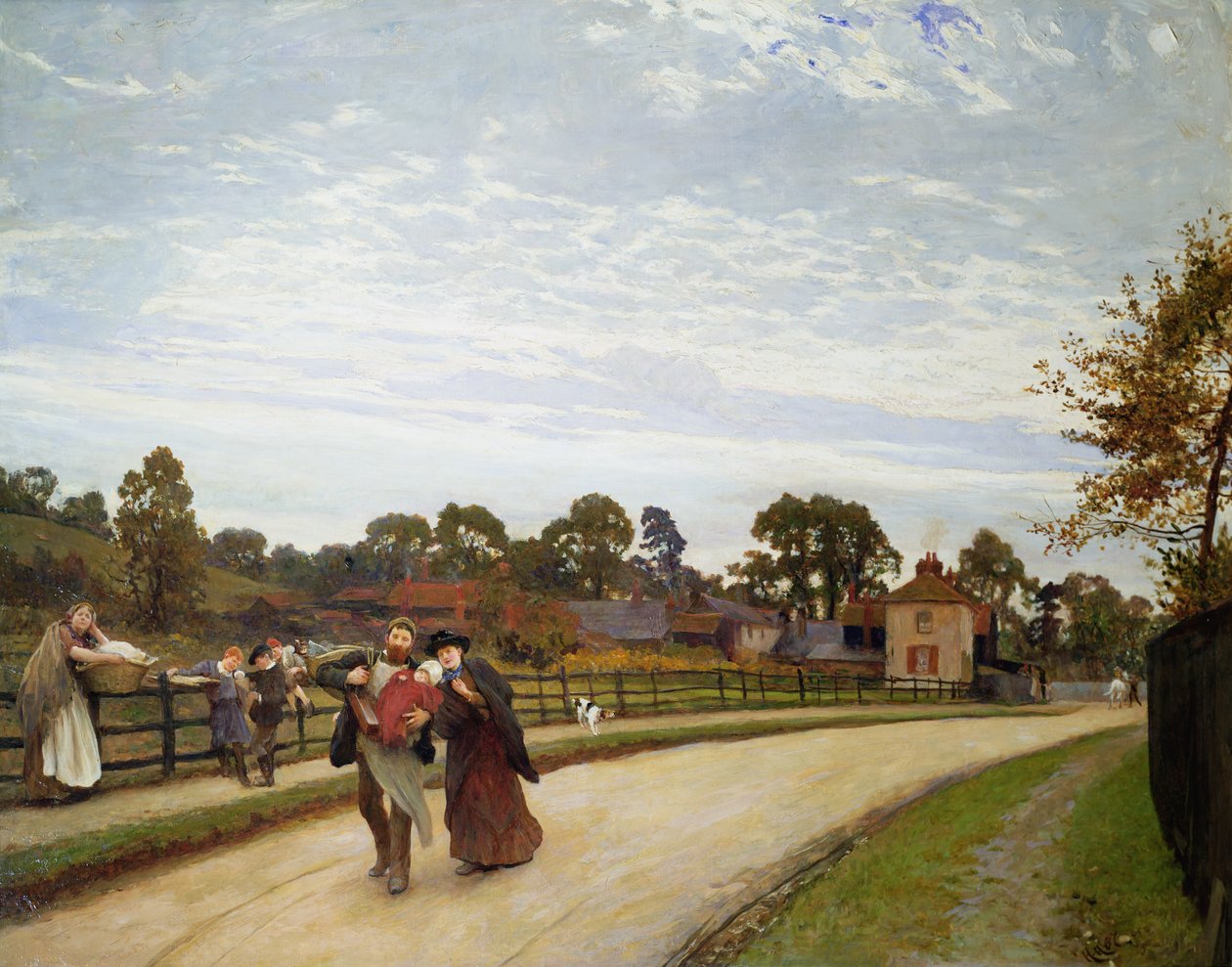 المولود الأول 1887 بواسطة Hubert von Herkomer
