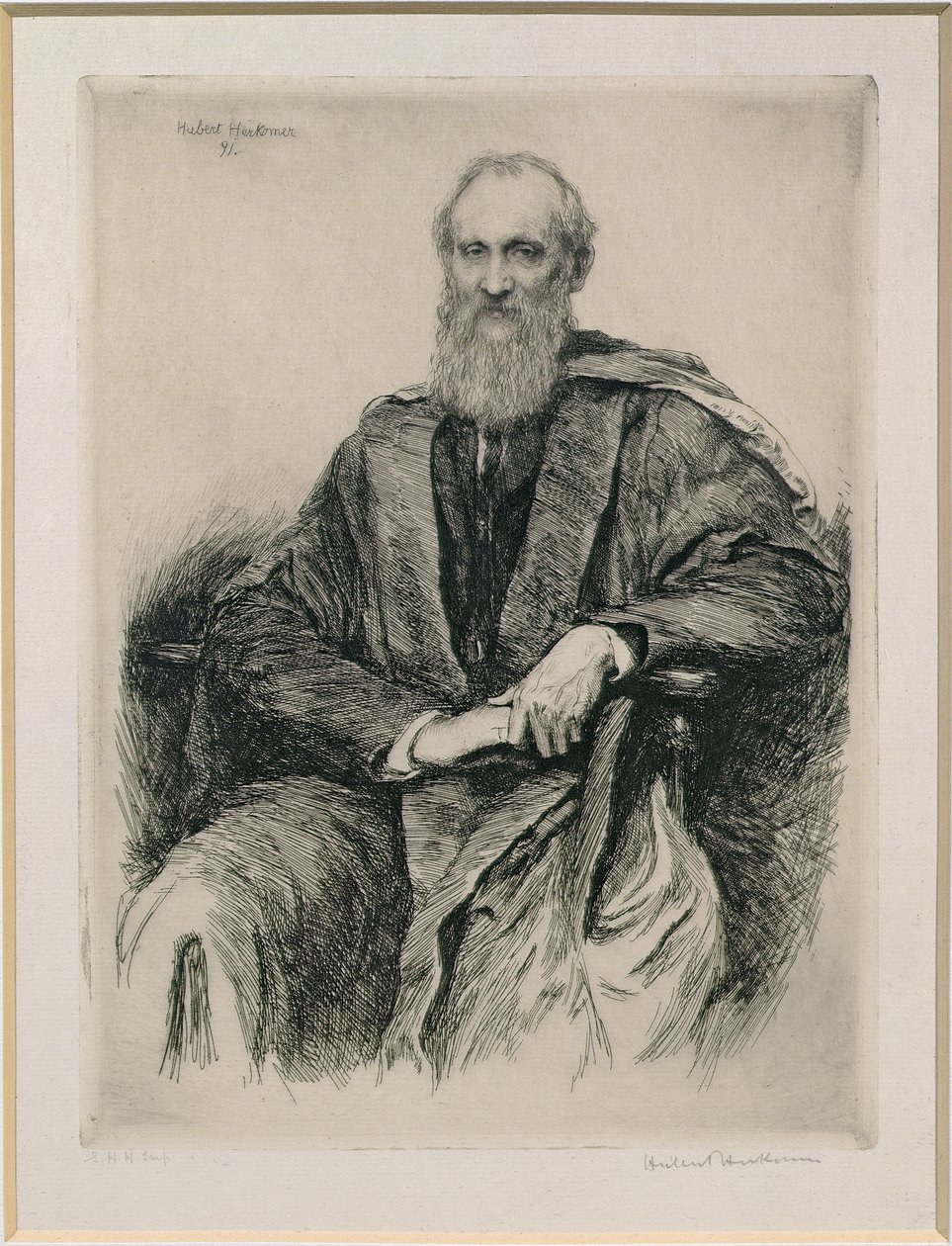 وليام طومسون ، بارون كلفن الأول (1824-1907) عالم رياضيات وفيزيائي بريطاني ، 1891 بواسطة Hubert von Herkomer
