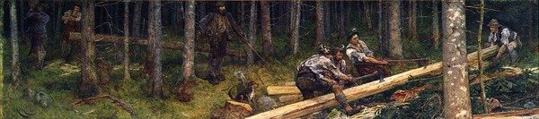 الحطابين بواسطة Hubert von Herkomer