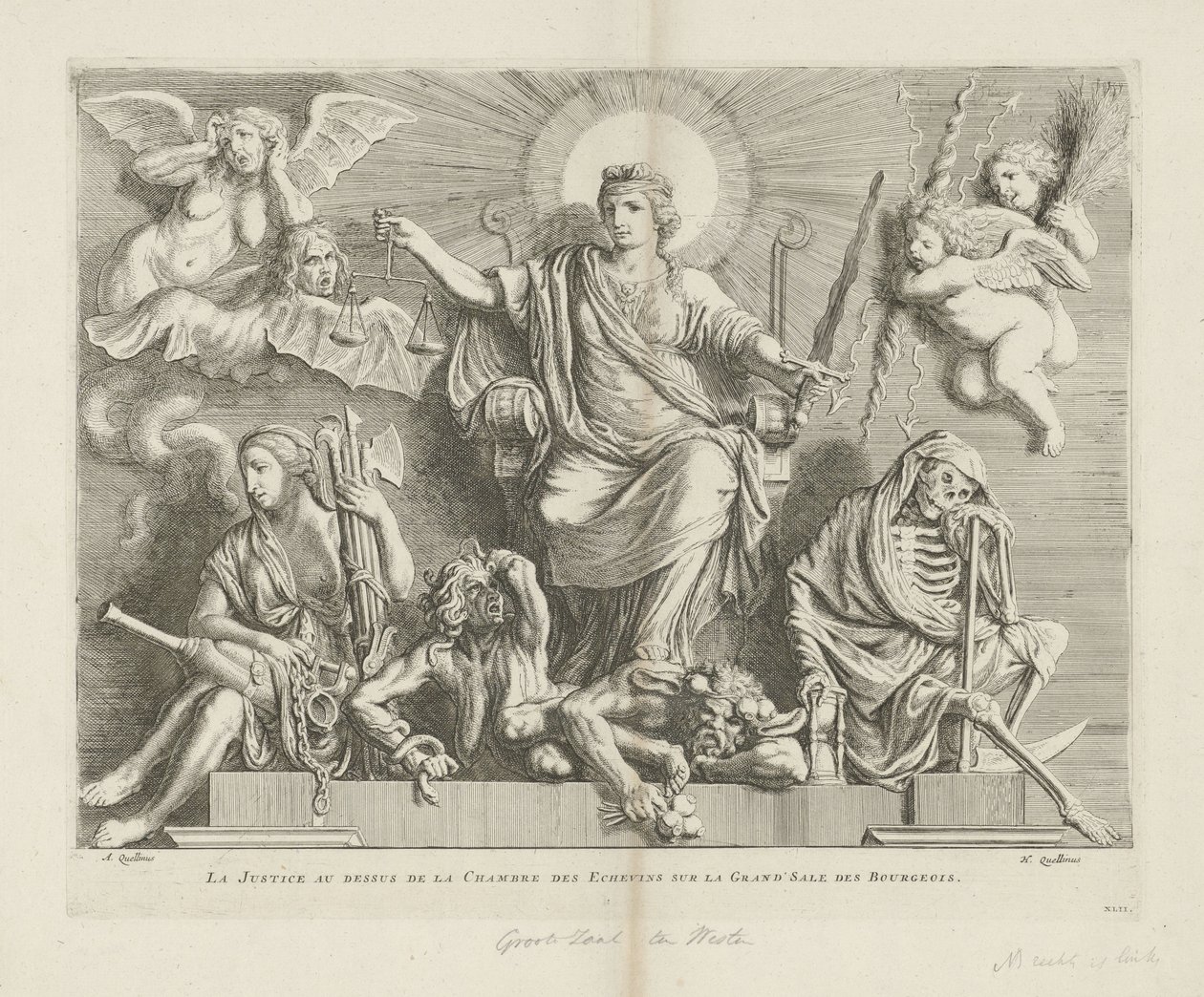 رمزية العدل بواسطة Hubertus Quellinus