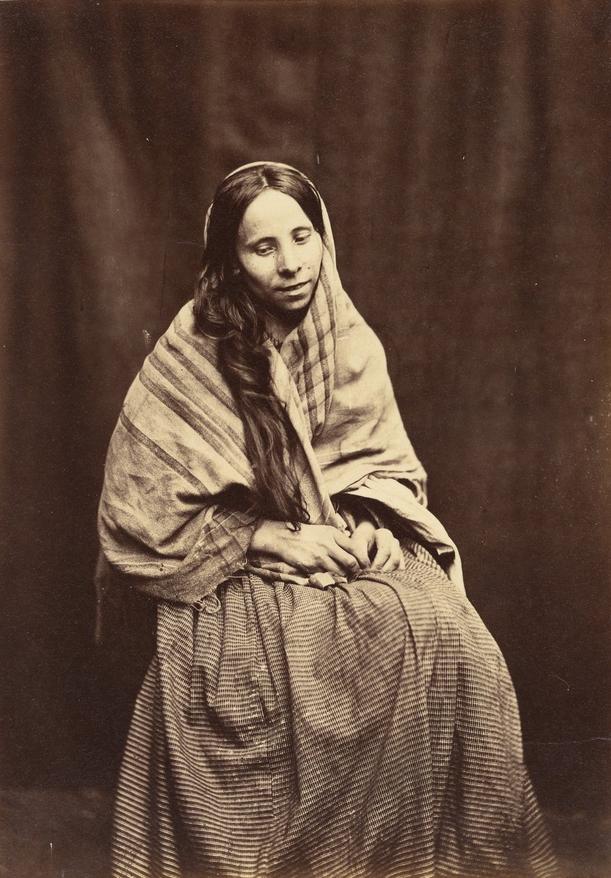 مريضة ، حق اللجوء الجنوني بمقاطعة ساري ، 1850-55. بواسطة هيو ولش الماس