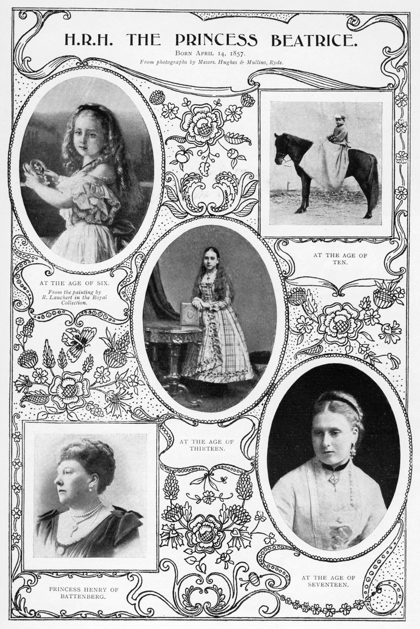 الأميرة بياتريس ، أصغر طفل للملكة فيكتوريا ، 1901. بواسطة هيوز ومولينز