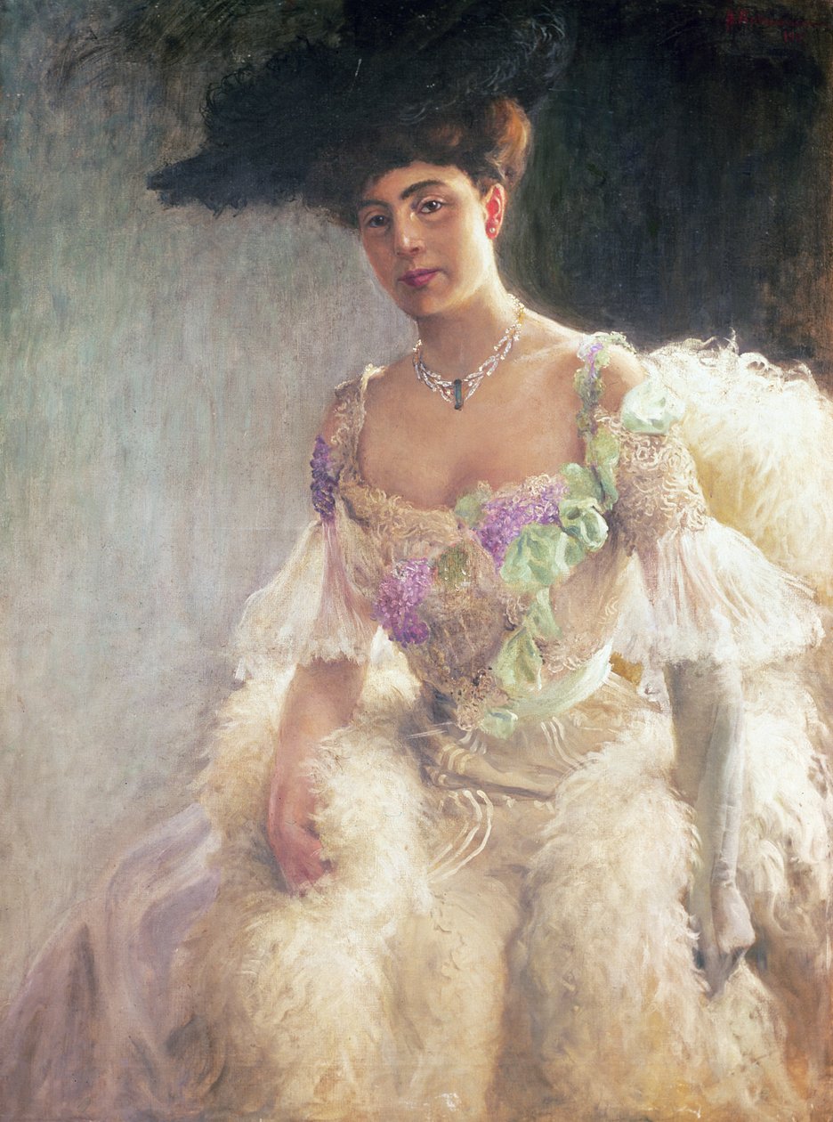 صورة لسيدة في فستان سهرة ، 1903 بواسطة هوغو إلياس باخمانسن