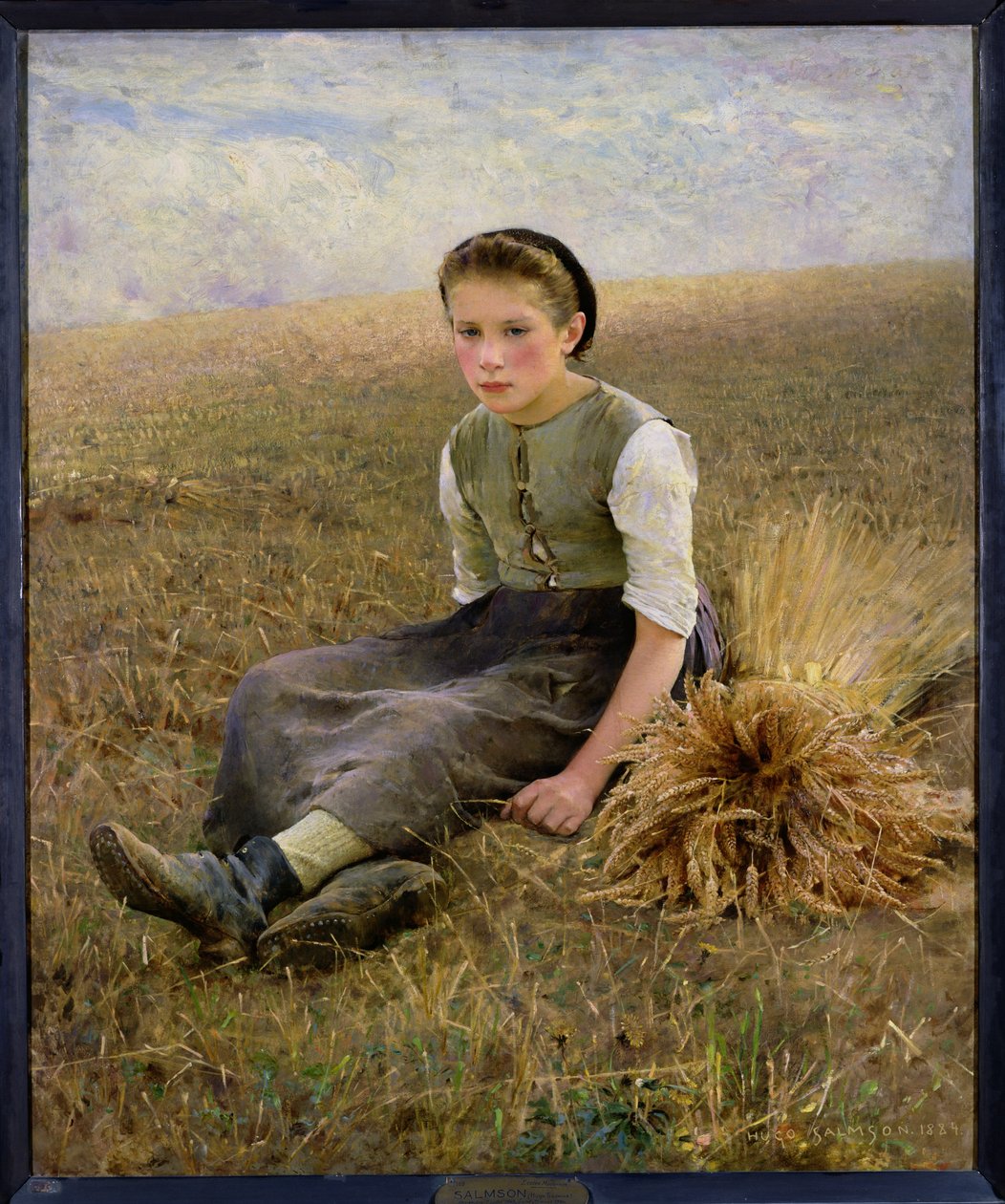 The Little Gleaner ، 1884 بواسطة هوغو سالمسون