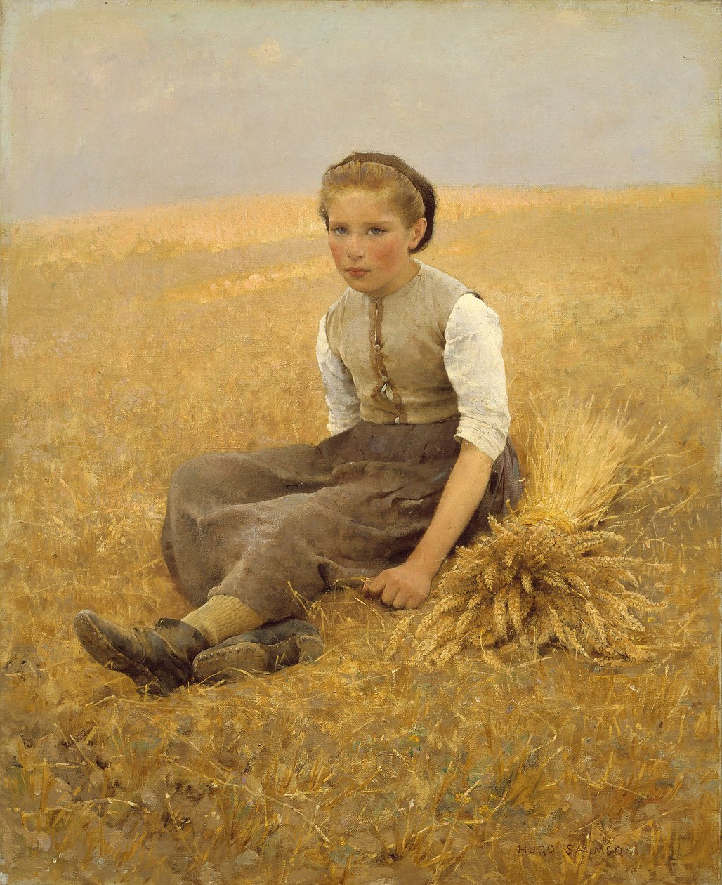 The Little Gleaner ، 1884 بواسطة هوغو سالمسون