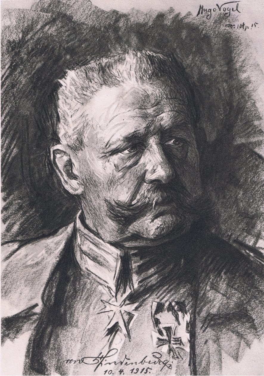 مارشال فورورتس الجديد ، رسم توضيحي من Hindenburg نشره Daterlandischer Derlag CU Weller Berlin ، 1922 بواسطة هوغو فوجيل