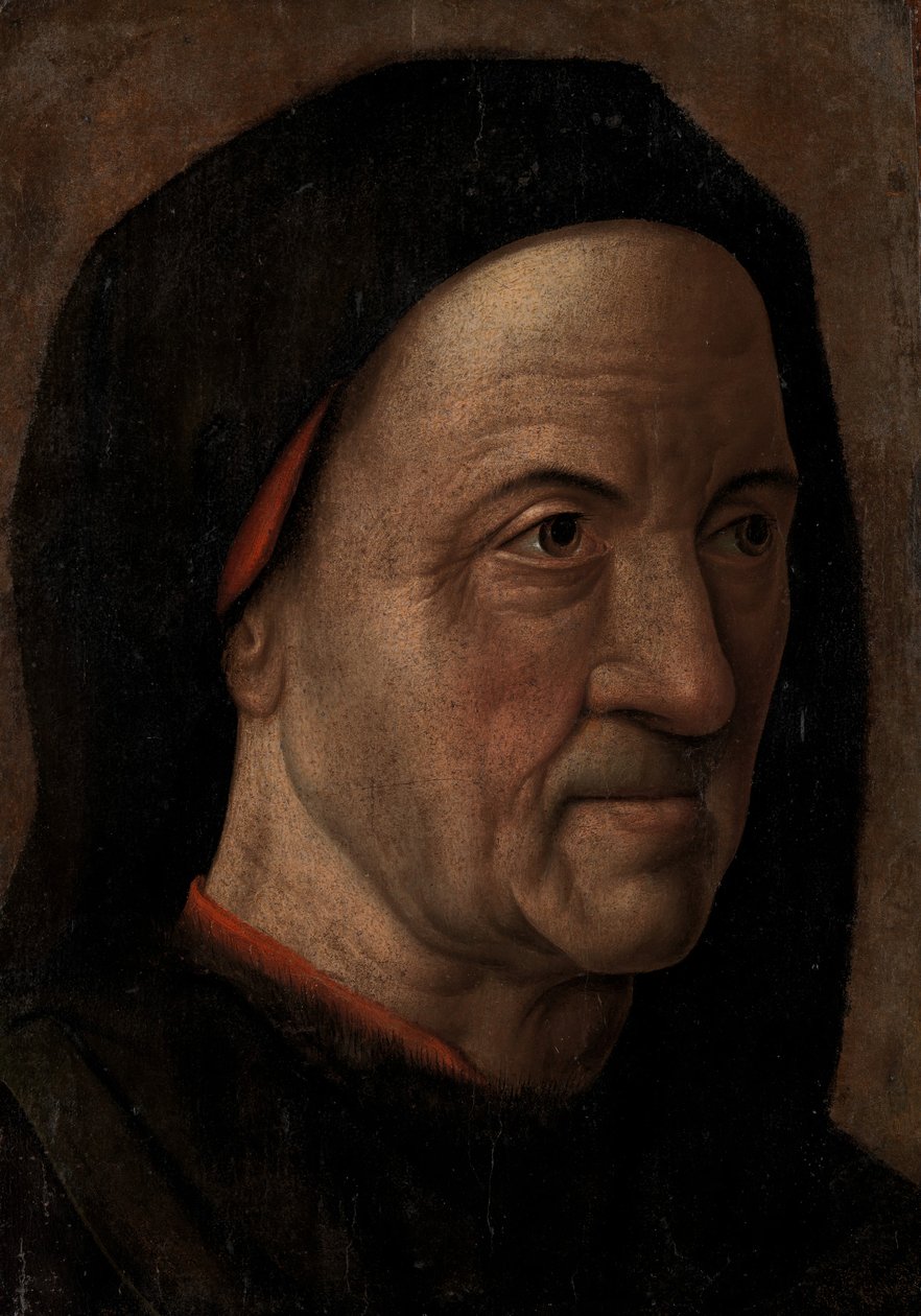صورة لرجل عجوز ، كاليفورنيا. 1470-75. بواسطة هوغو فان دير جويس