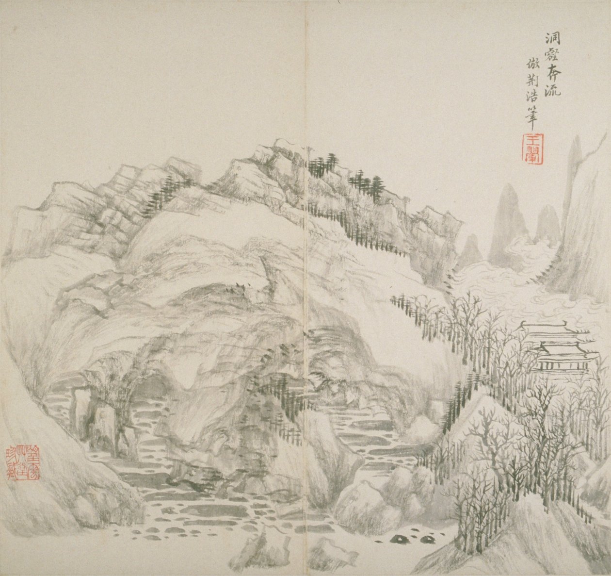 ألبوم بعد الأساتذة القدامى والقصائد (حبر على ورق) بواسطة هوي وانغ