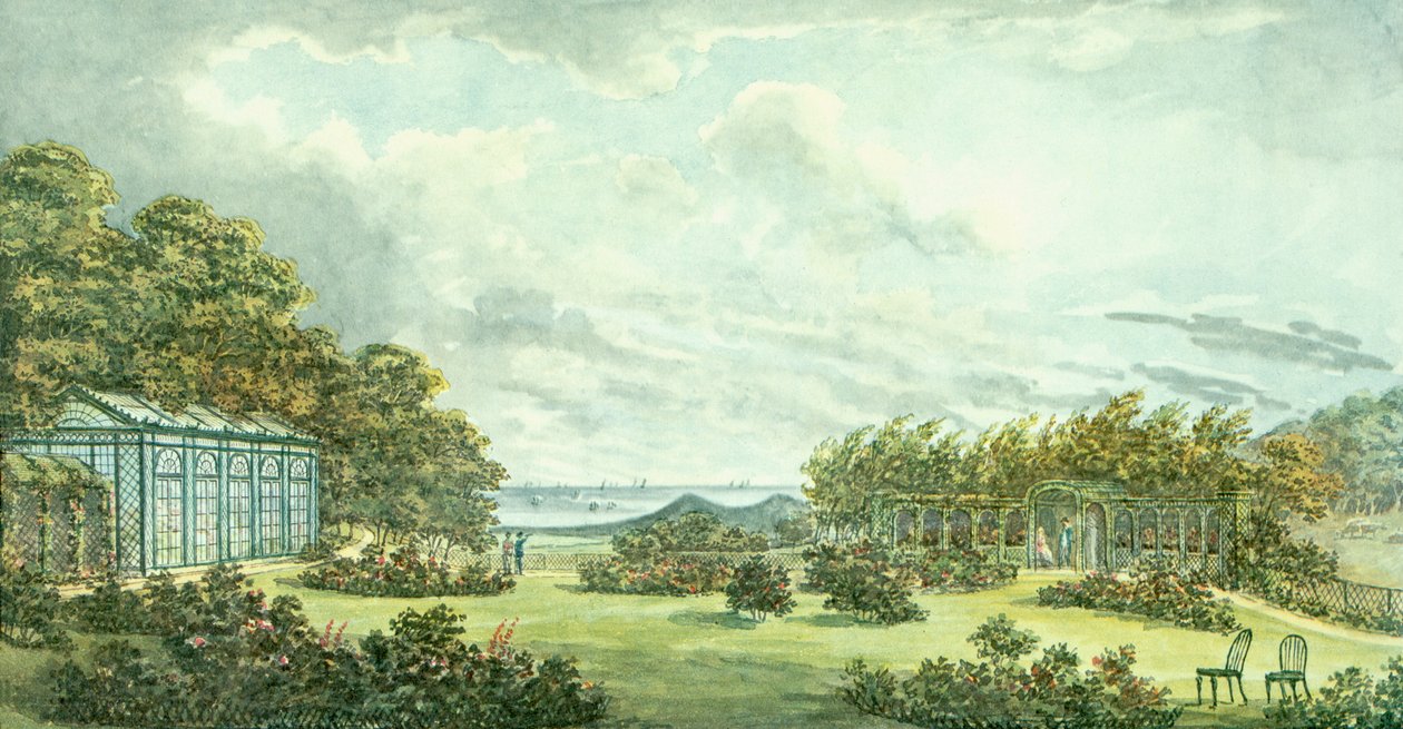 الكتاب الأحمر لقاعة شيرينغهام ، c.1812 بواسطة همفري ريبتون