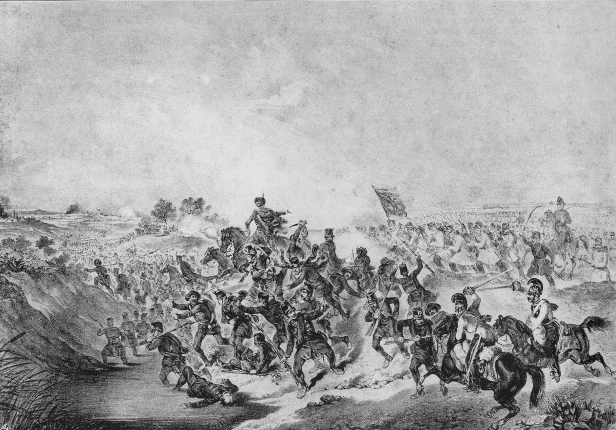 ال معركة Temesvar خلال الثورة المجرية 1848-1849 ، 9 أغسطس 1849 ، 1849 بواسطة المدرسة المجرية
