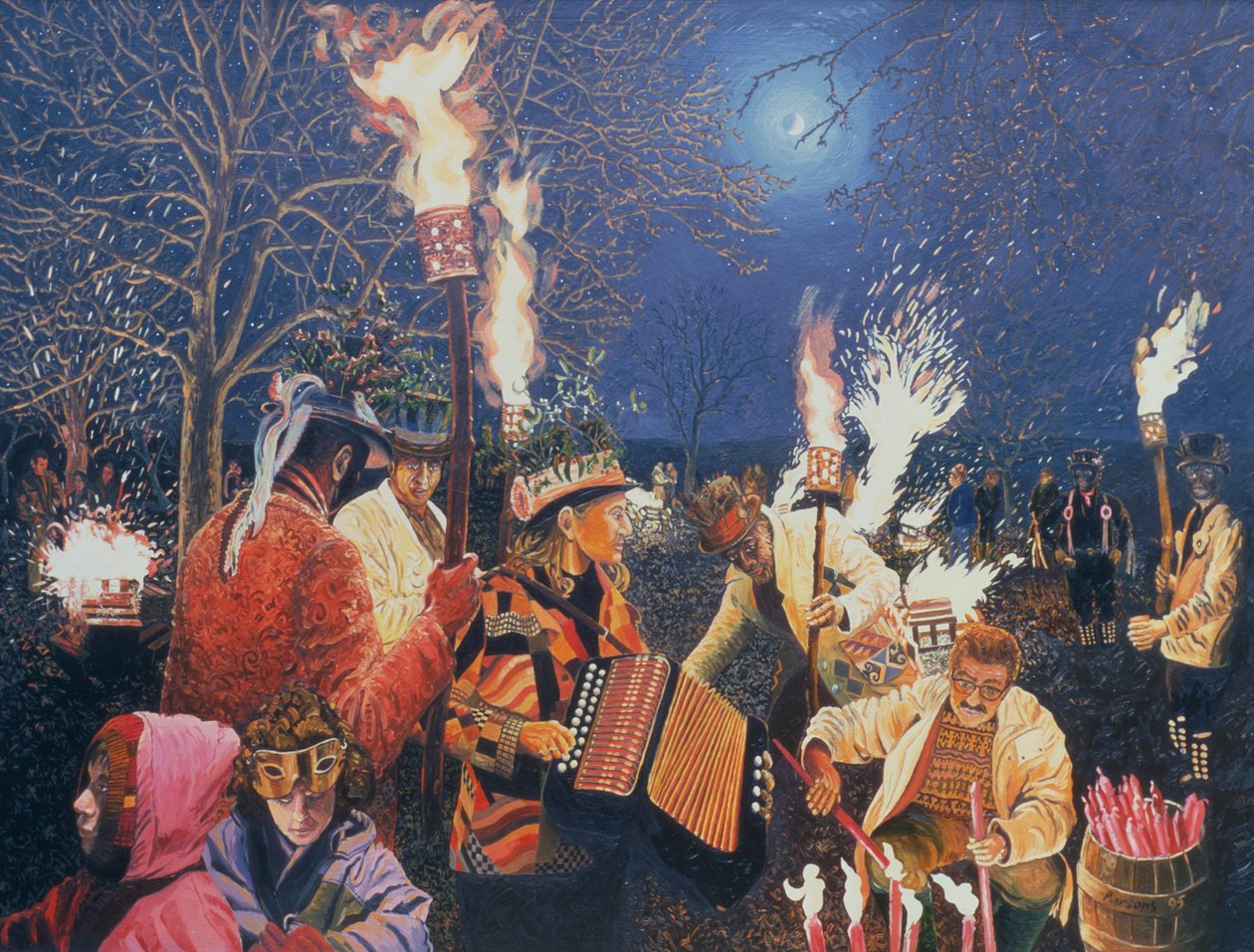 Wassailing في هيريفوردشاير ، 1995 بواسطة Huw S. Parsons