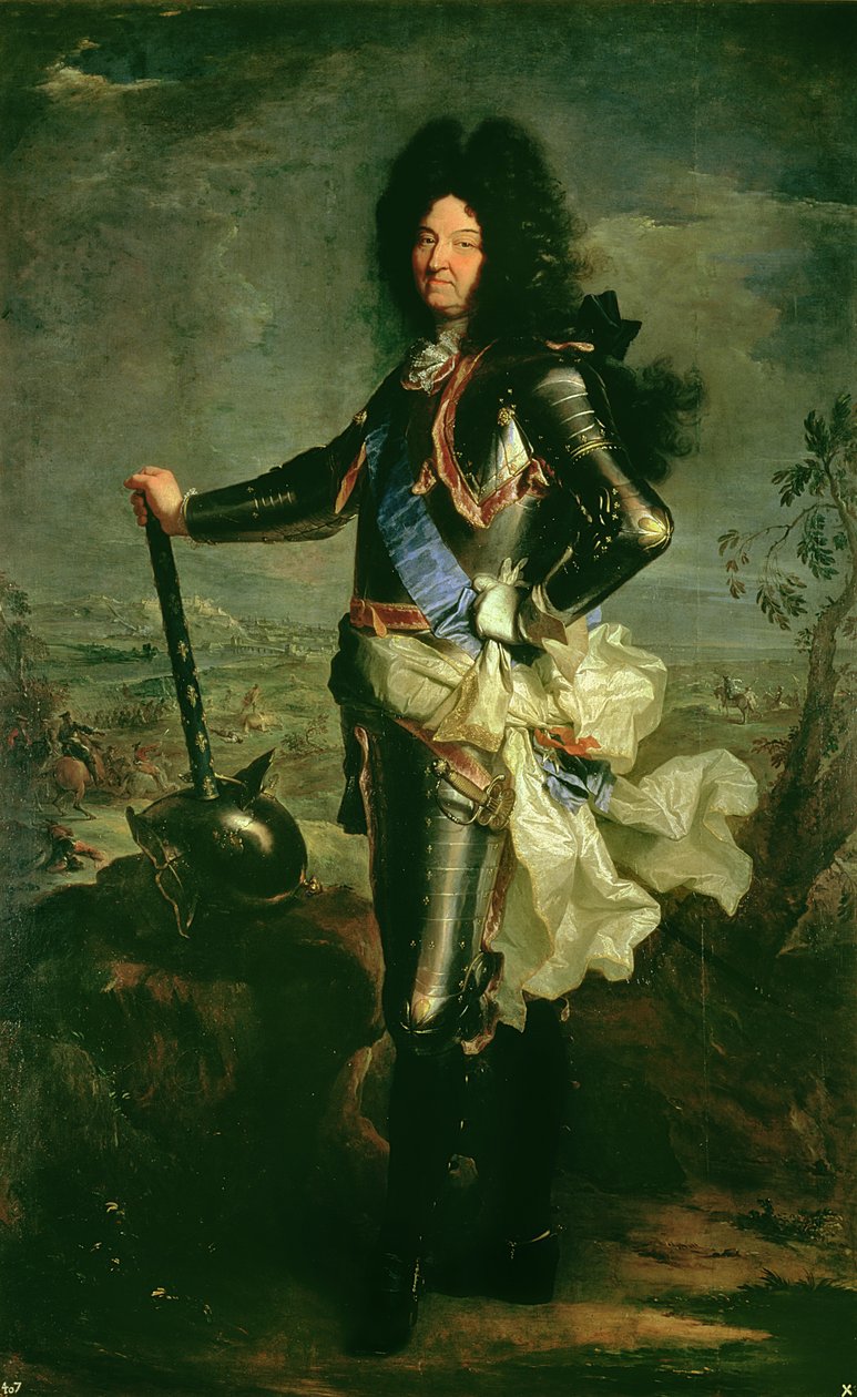 صورة لويس الرابع عشر (1638-1715) بواسطة صفير فرانسوا ريغو
