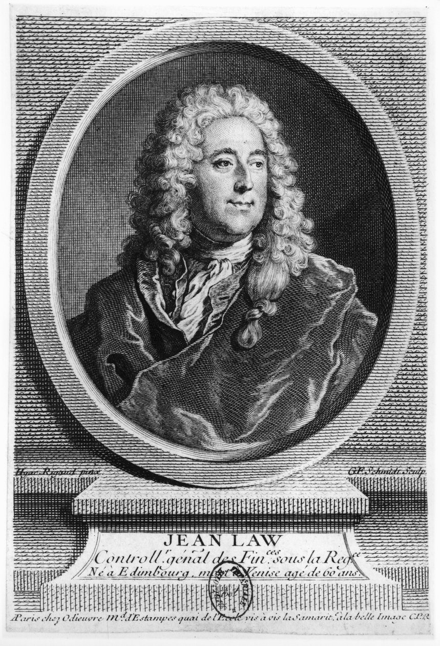 قانون جون (1671-1729) بواسطة صفير فرانسوا ريغو