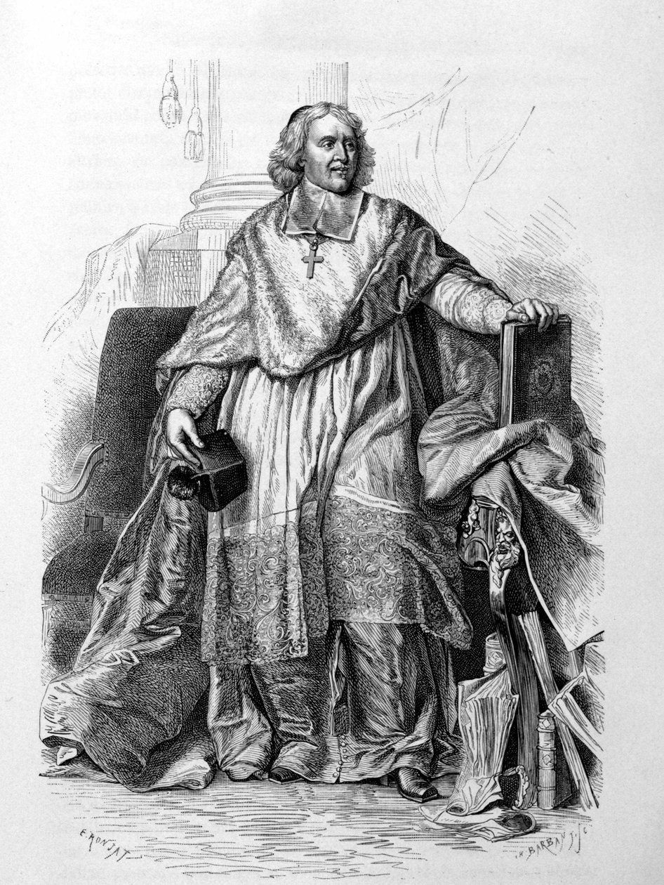 صورة منقوشة لجاك بينيني (جاك بينيني) بوسيه ، أسقف مو بعد Hyacinthe Rigaud (متحف اللوفر) - في "Histoire de France" لـ Guizot بواسطة صفير (بعد) ريغو
