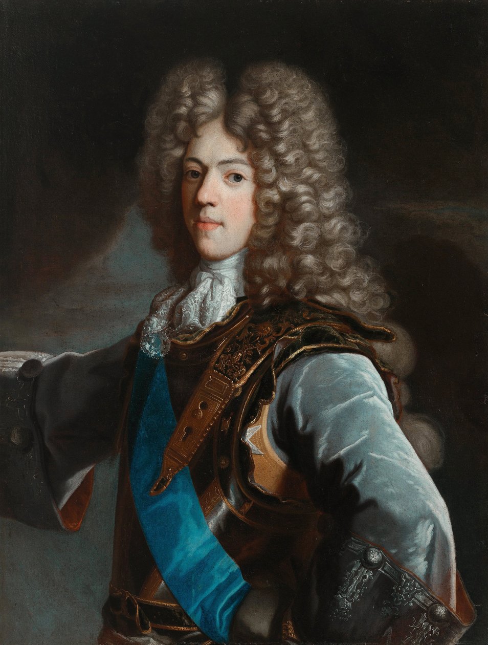 صورة كونستانتي فلاديسلاف سوبيسكي (1680-1726) - ريغود ، هياسينت فرانسوا أونوري ، دائرة - حوالي 1696 - ألوان زيتية على قماش - 112.5 × 89 - متحف قصر ويلانو بواسطة صفير (دائرة) ريغو