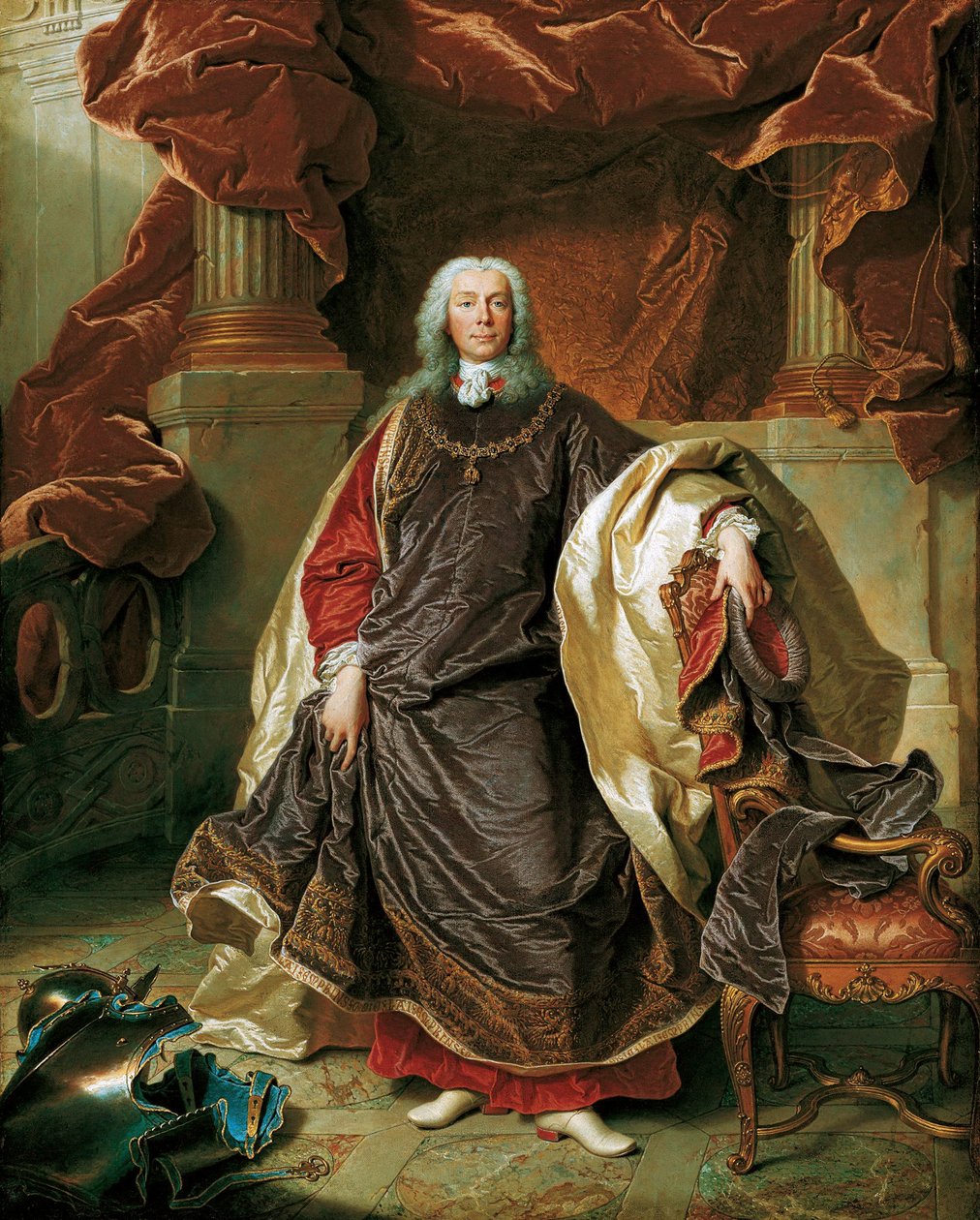 صورة للأمير جوزيف وينزل الأول أمير ليختنشتاين 1696-1772 ، 1740. بواسطة Hyacinthe François Honoré Rigaud