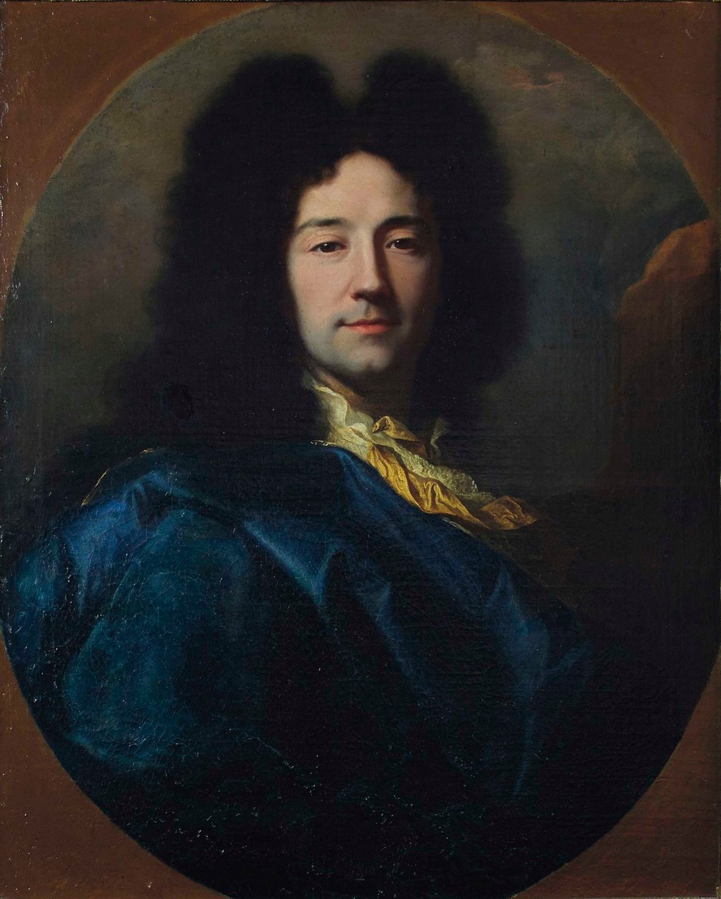 بورتريه ذاتي للصورة الذاتية ، يقال للمعطف الأزرق ، 1696. بواسطة Hyacinthe François Honoré Rigaud