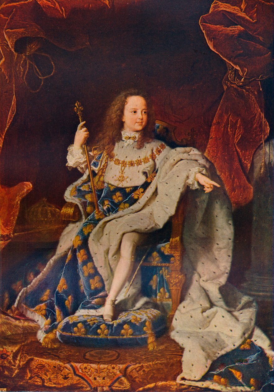 لويس الخامس عشر 1710-1774 في سن الخامسة في زي Sacre ، c1716û24 ، 1911 بواسطة صفير فرانسوا ريغو