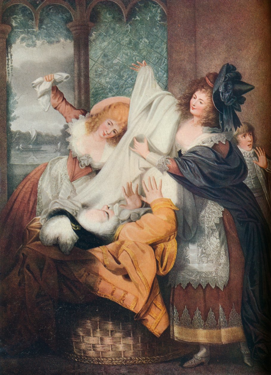 Merry Wives of Windsor: القانون الثالث ، المشهد الثالث ، القرن الثامن عشر بواسطة IP سيمون