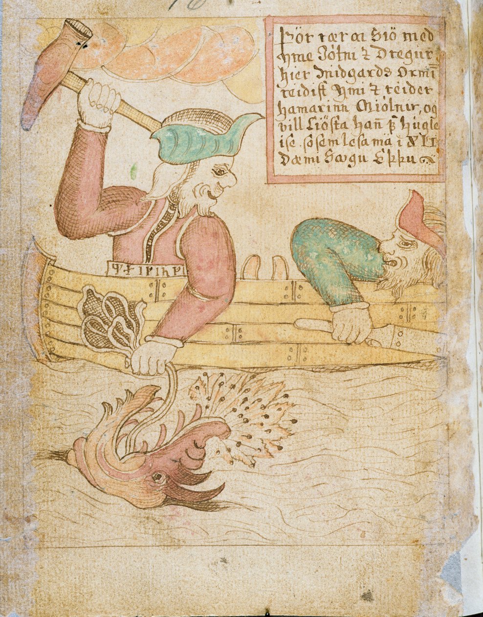 Thor Catching the Midgard Serpent ، من "Melsted
