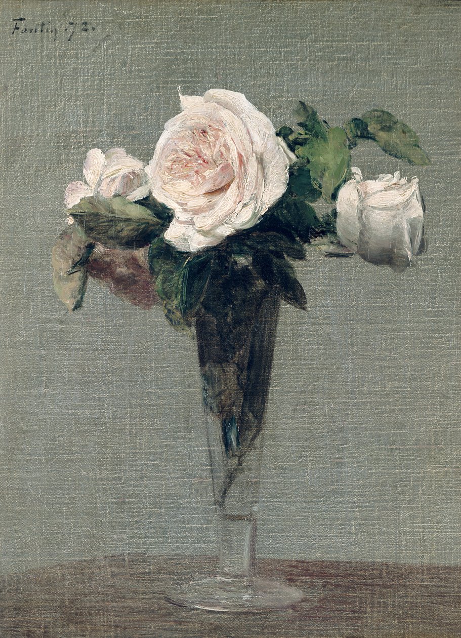 زهور ، 1872 بواسطة Ignace Henri Jean Fantin Latour