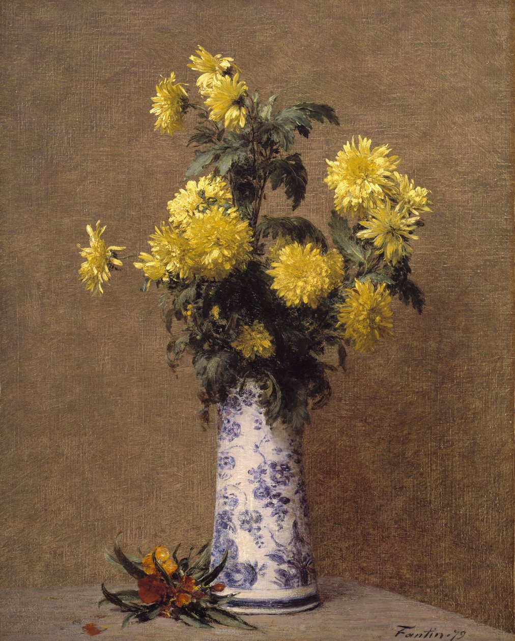 أقحوان بواسطة Ignace Henri Jean Fantin Latour