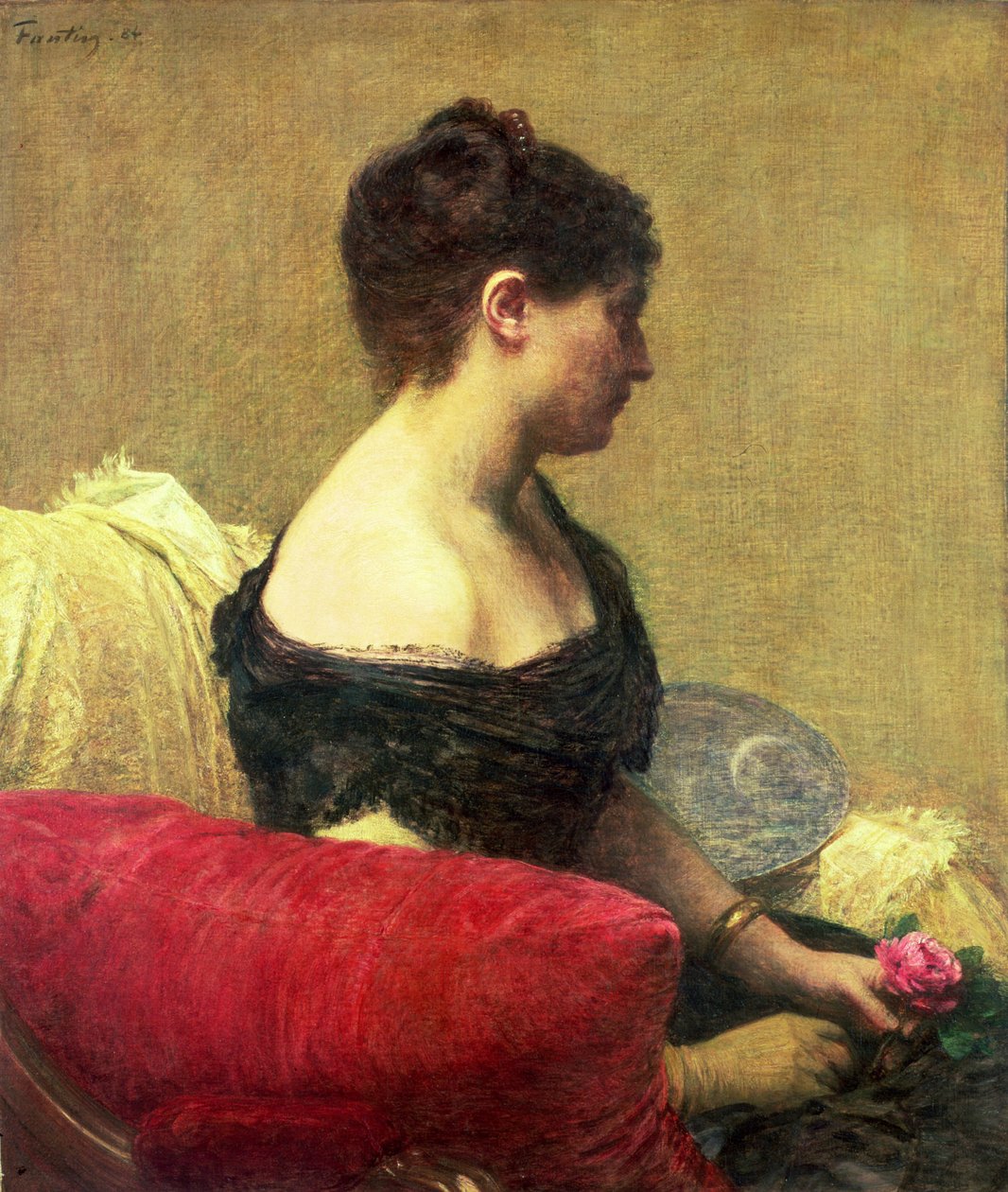 صورة مدام ميتر (زيت على قماش) بواسطة Ignace Henri Jean Fantin Latour