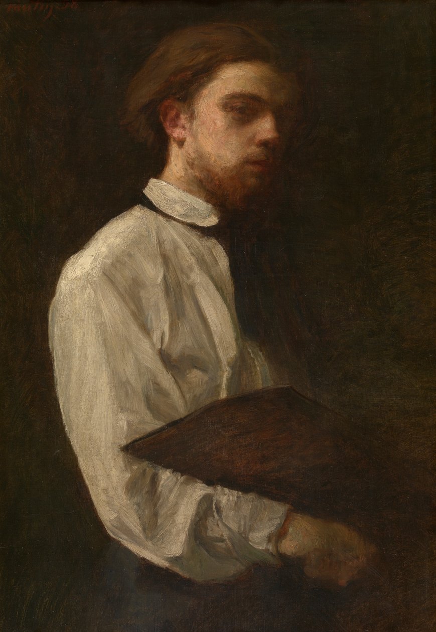 بورتريه ذاتي (زيت على قماش) بواسطة Ignace Henri Jean Fantin Latour