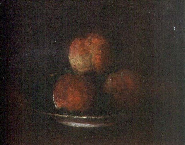 ثلاث خوخات (زيت على قماش) بواسطة Ignace Henri Jean Fantin Latour