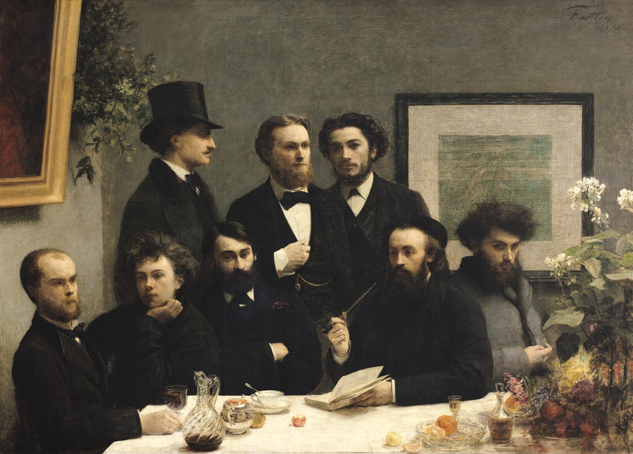 زاوية من الجدول بواسطة Ignace Henri Jean Fantin Latour