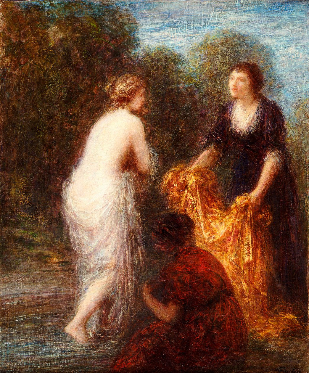 بعد الحمام بواسطة Ignace Henri Jean Fantin Latour