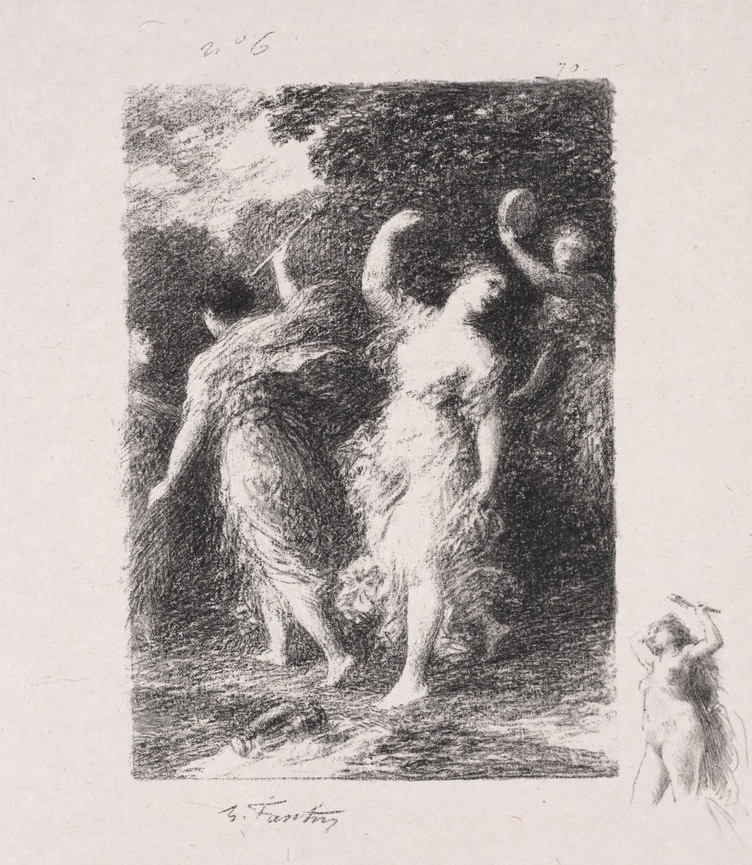 باخوس. بواسطة Ignace Henri Jean Fantin Latour