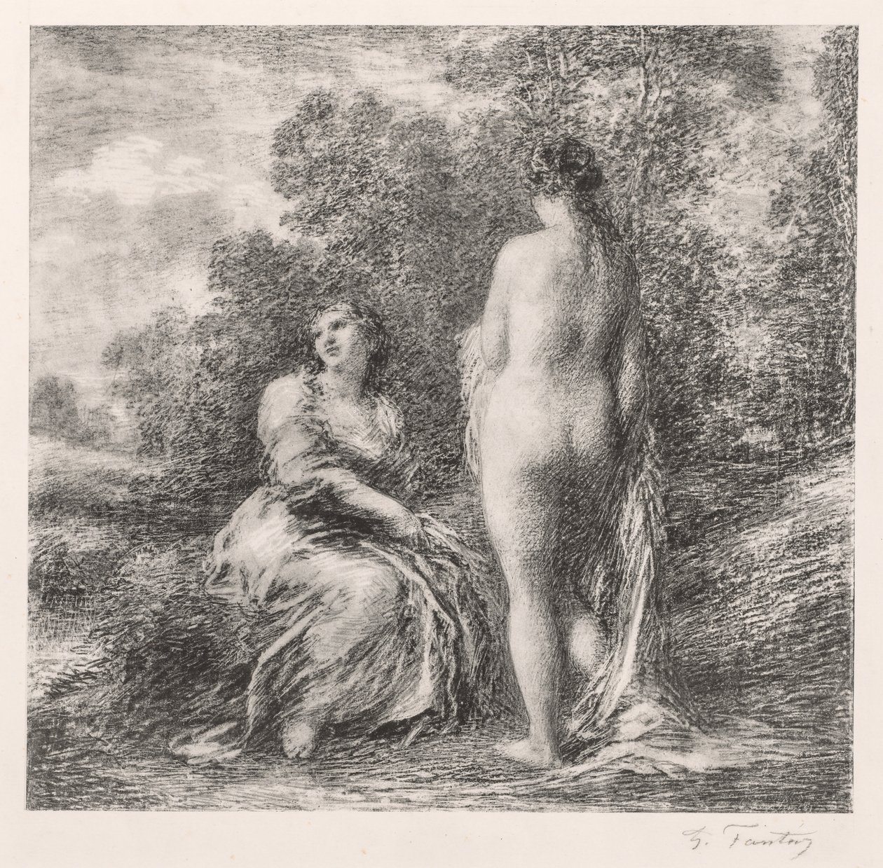 السباحون ، 1881. بواسطة Ignace Henri Jean Fantin Latour