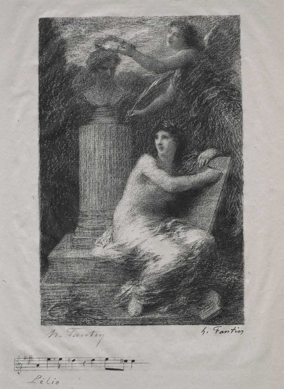 إلى Berlioz. بواسطة Ignace Henri Jean Fantin Latour